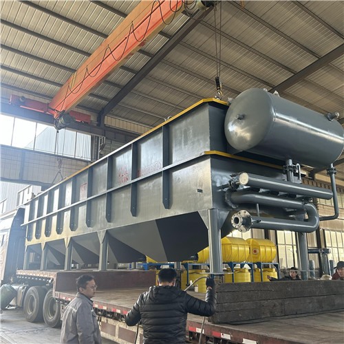 製衣汙水處理定製1台溶氣氣浮機完工（gōng）發貨
