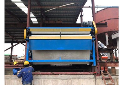 帶式壓濾機，四步實（shí）現固（gù）液分離